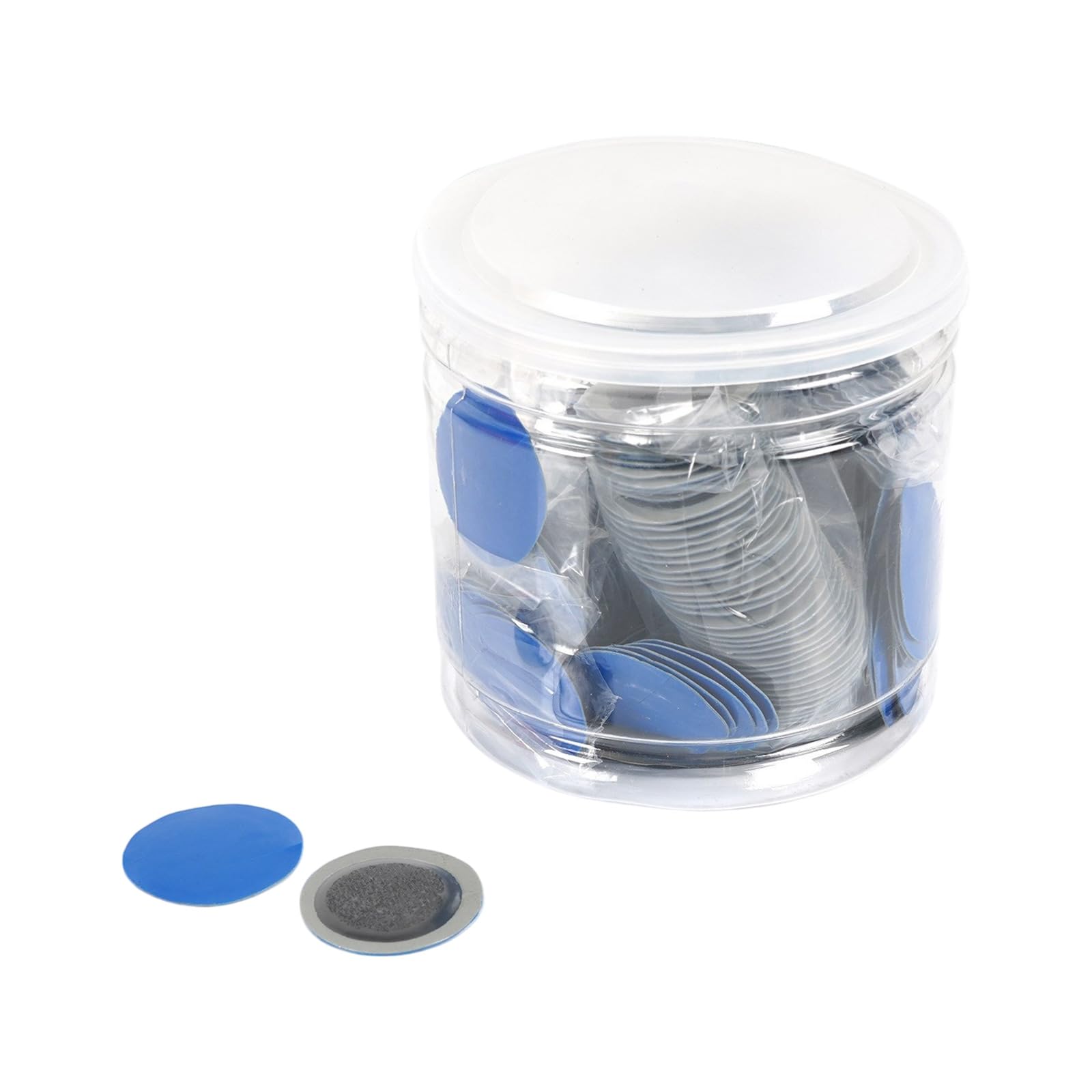 Ricarica per Riparazione Pneumatici per Uso motociclistico e Bici tubeless, Riparazione Rotondi in PU con Barattolo Trasparente per riporre ricambi per Pneumatici tubeless da Viaggio