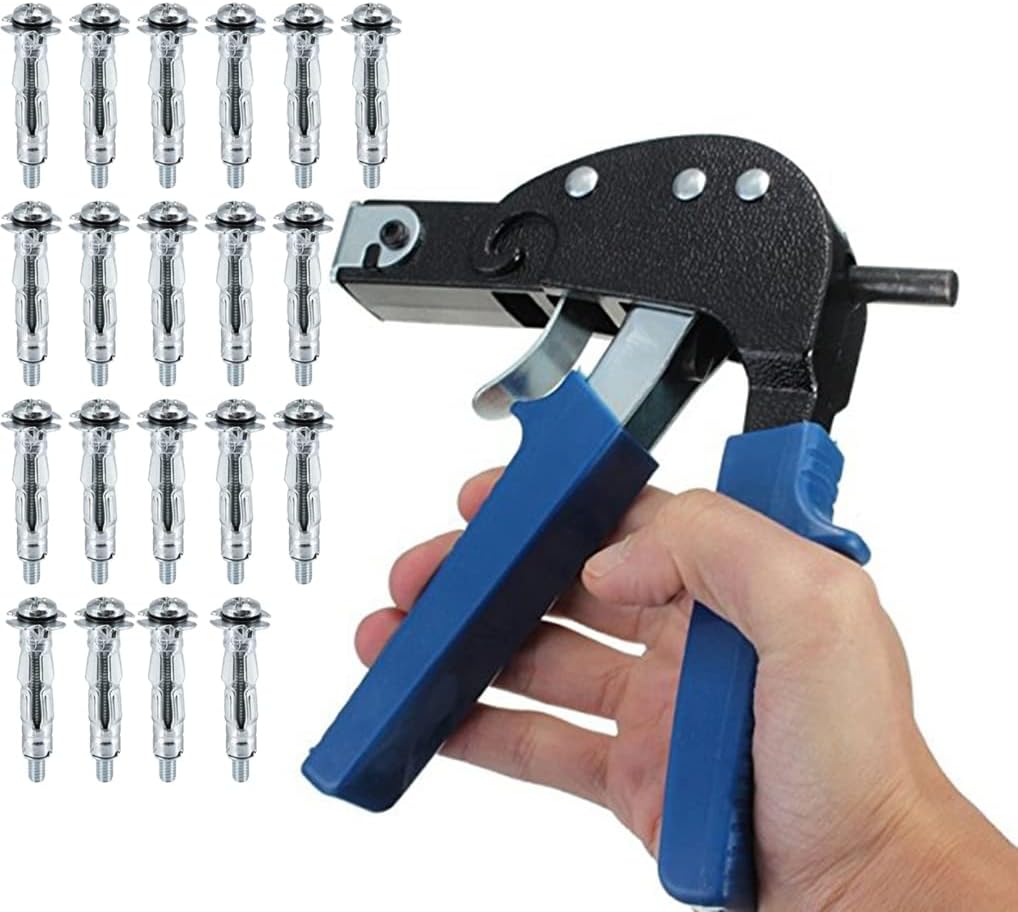 Cavity Wall Fixings for Plasterboard Come with 20Pcs M4 x 38 Metal