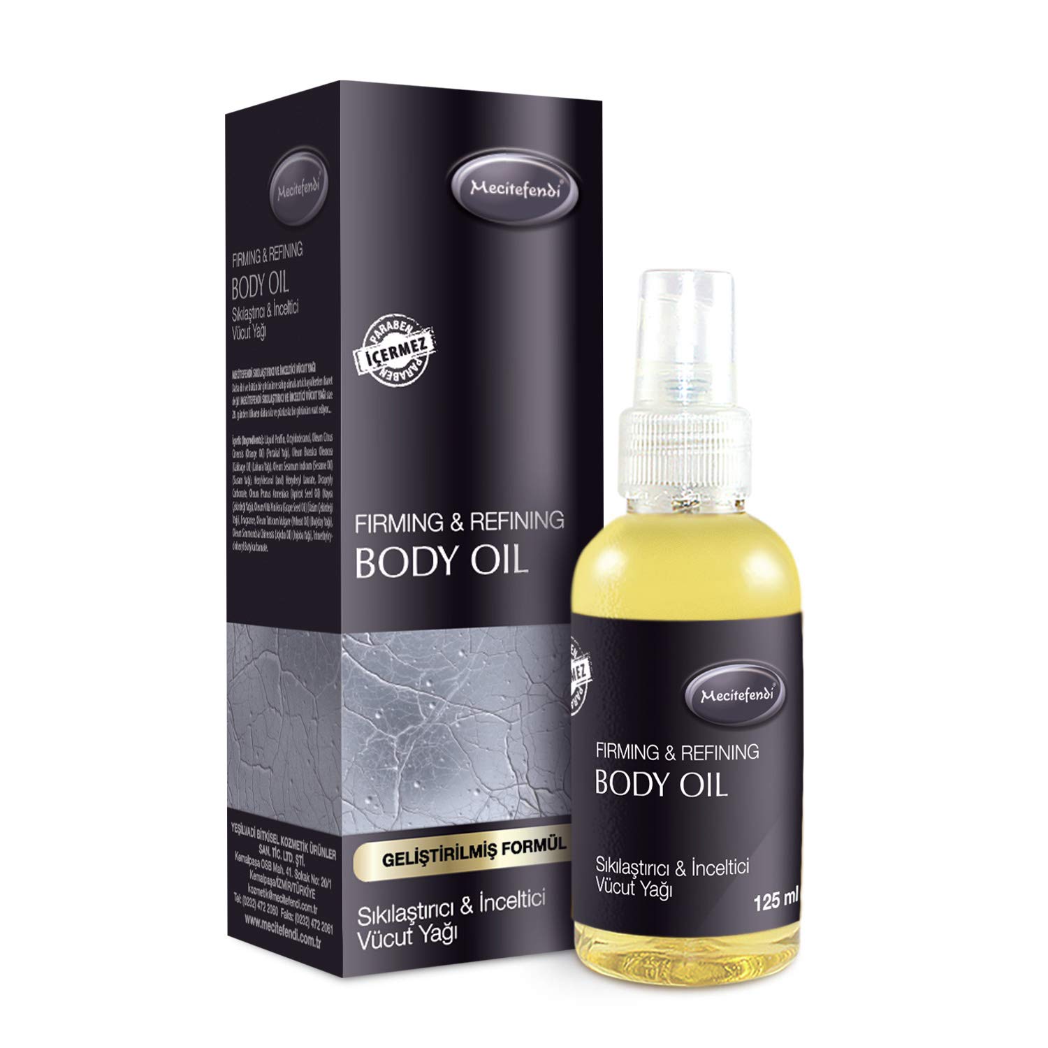 Mecitefendi Sıkılaştırıcı ve Inceltici Vücut Yağı, 125 ml