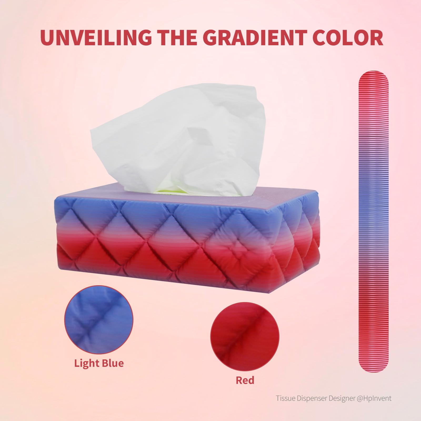 OVERTURE Filamento PLA 1.75mm - Bobina 1kg (2,2lbs) Precisione ±0.02mm, in Cartone Riciclato | Compatibile Stampanti 3D FDM (Rocket pop)