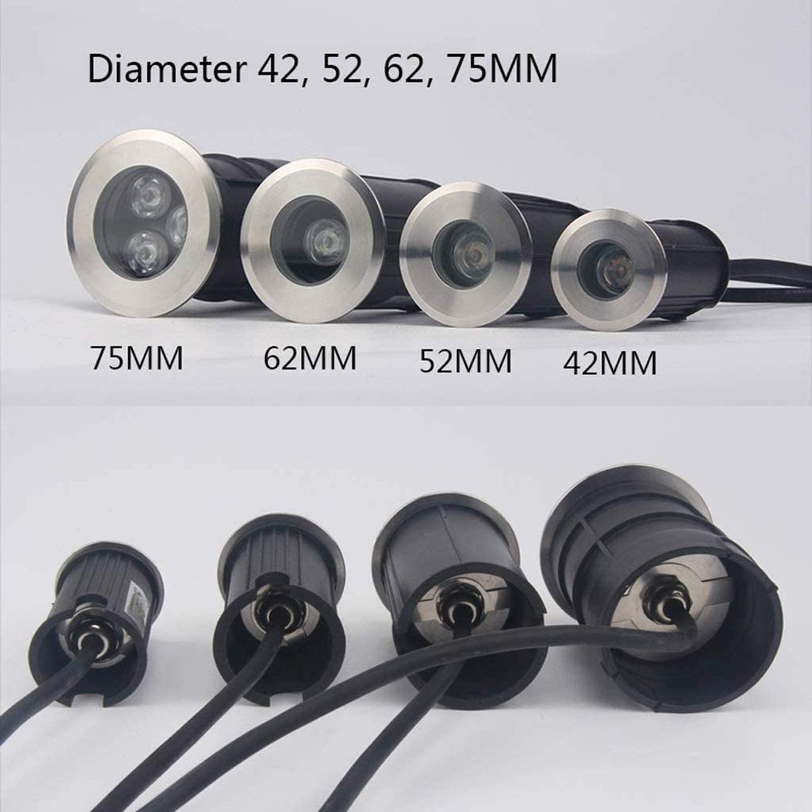 Tauchfähiges LED-Licht - Einbaustrahler für den Außenbereich, Mini-12-V-Unterwasser-LED-Strahler, IP68 wasserdichter Niederspannungs-LED-Einbaustrahler, für Garten, Terrasse, Treppe, Poolbeleuchtung