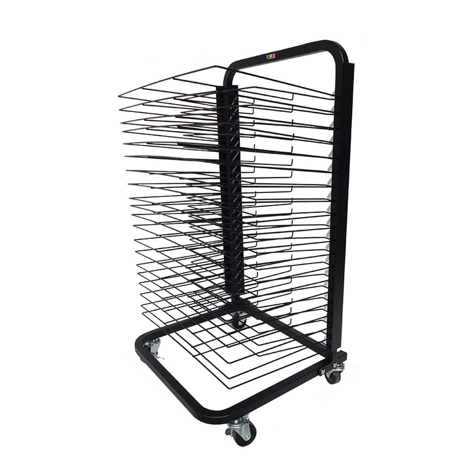 Aioneer 20-Tier Clothes Rack Mobile Art Drying Rack, Clothes Rack Art Studio, Educational Product Clothes Rack, Space Saving Rack For A3 Artwork/Painting
