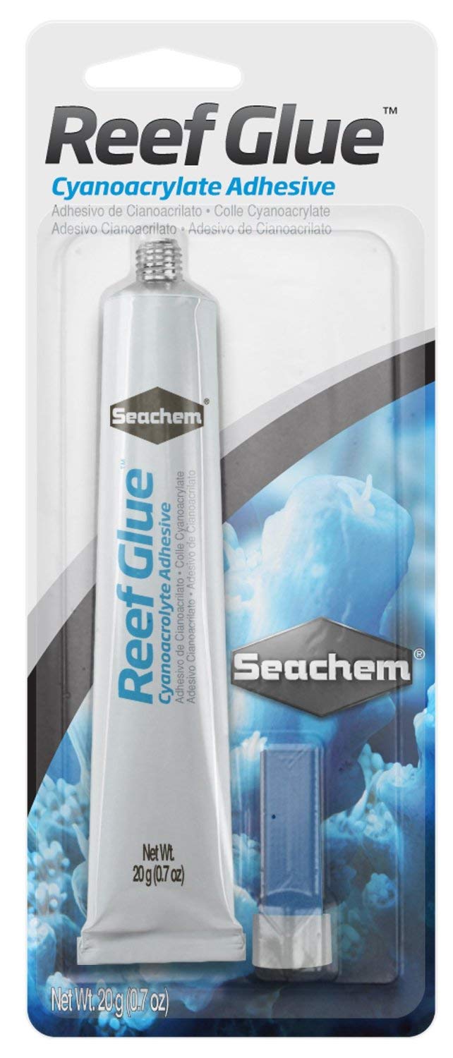 Seachem Reef Glue 20g, Aquascaping Bonding Gel, Works Underwater for Freshwater or Saltwater Reef Aquariums to Mount Coral Frags