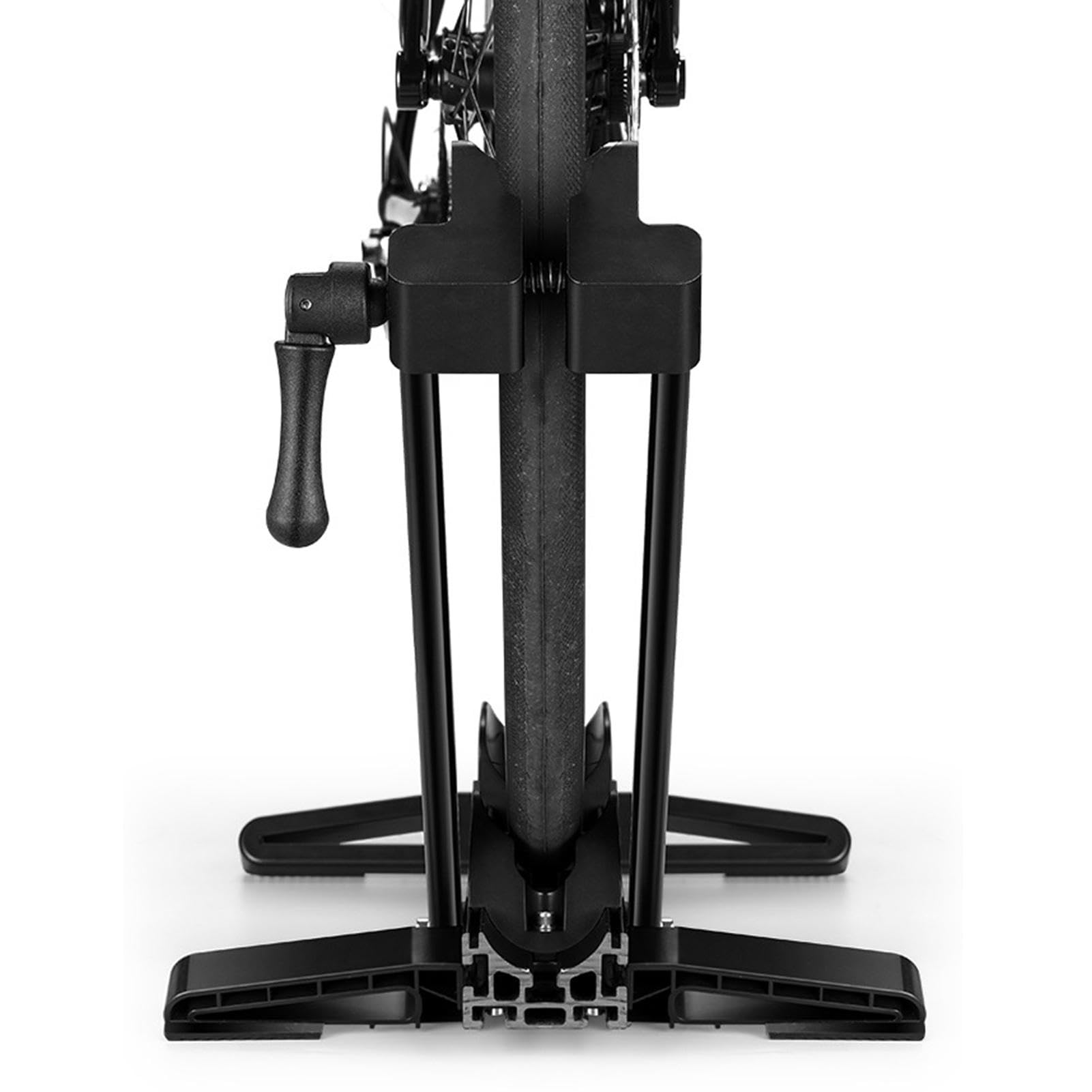 Porte-vélos, porte-vélos | Porte-vélos avec double barre de stationnement pour scooter | Support de garage autoportant, support de stationnement pliable, support d'intérieur pour