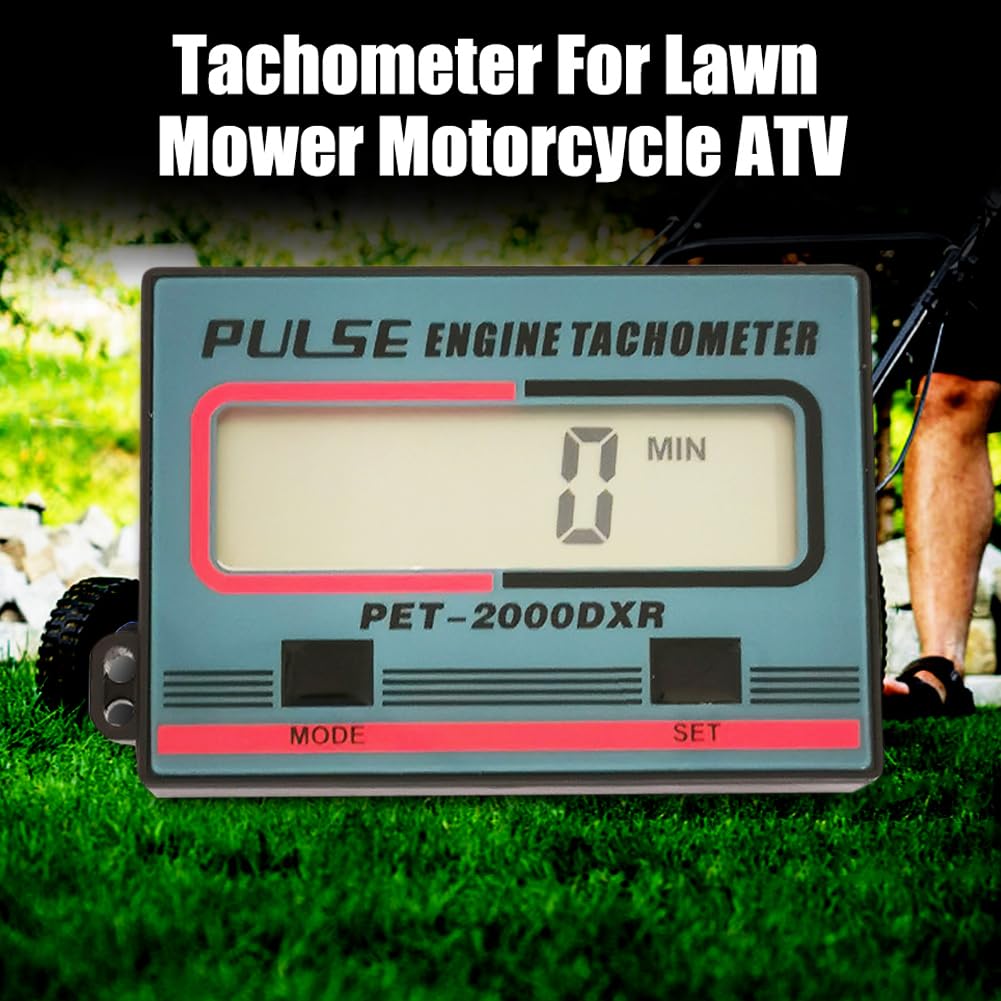 Tachimetro digitale con contaore, contagiri induttivi 2/4 tempi per moto, spazzaneve motocross, tosaerba, generatore, motosega