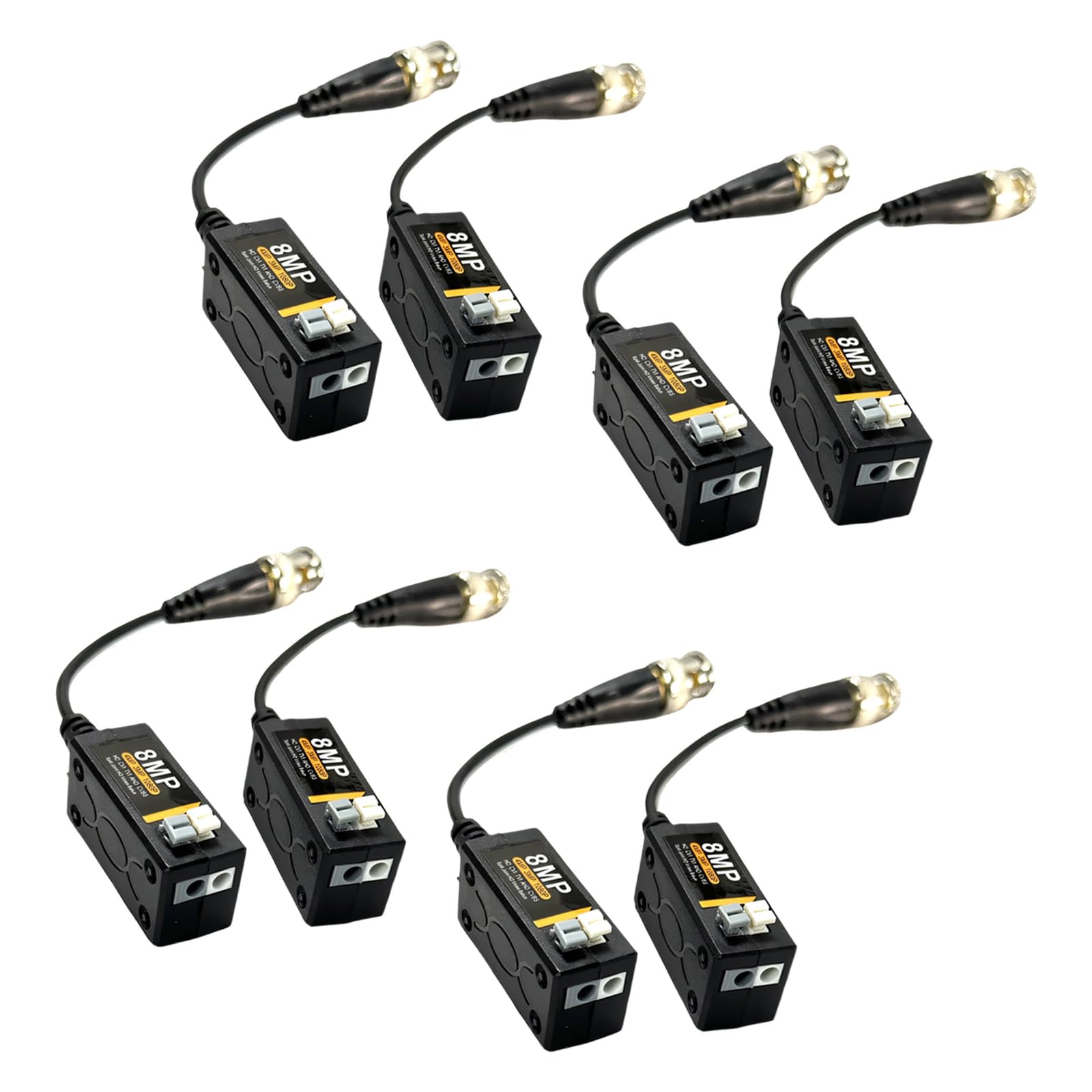 8MP Definition Video Balun Transmitter Converts BNC to Ethernet Cable for Long Distances Security Transmission BNC to Ethernet Processor