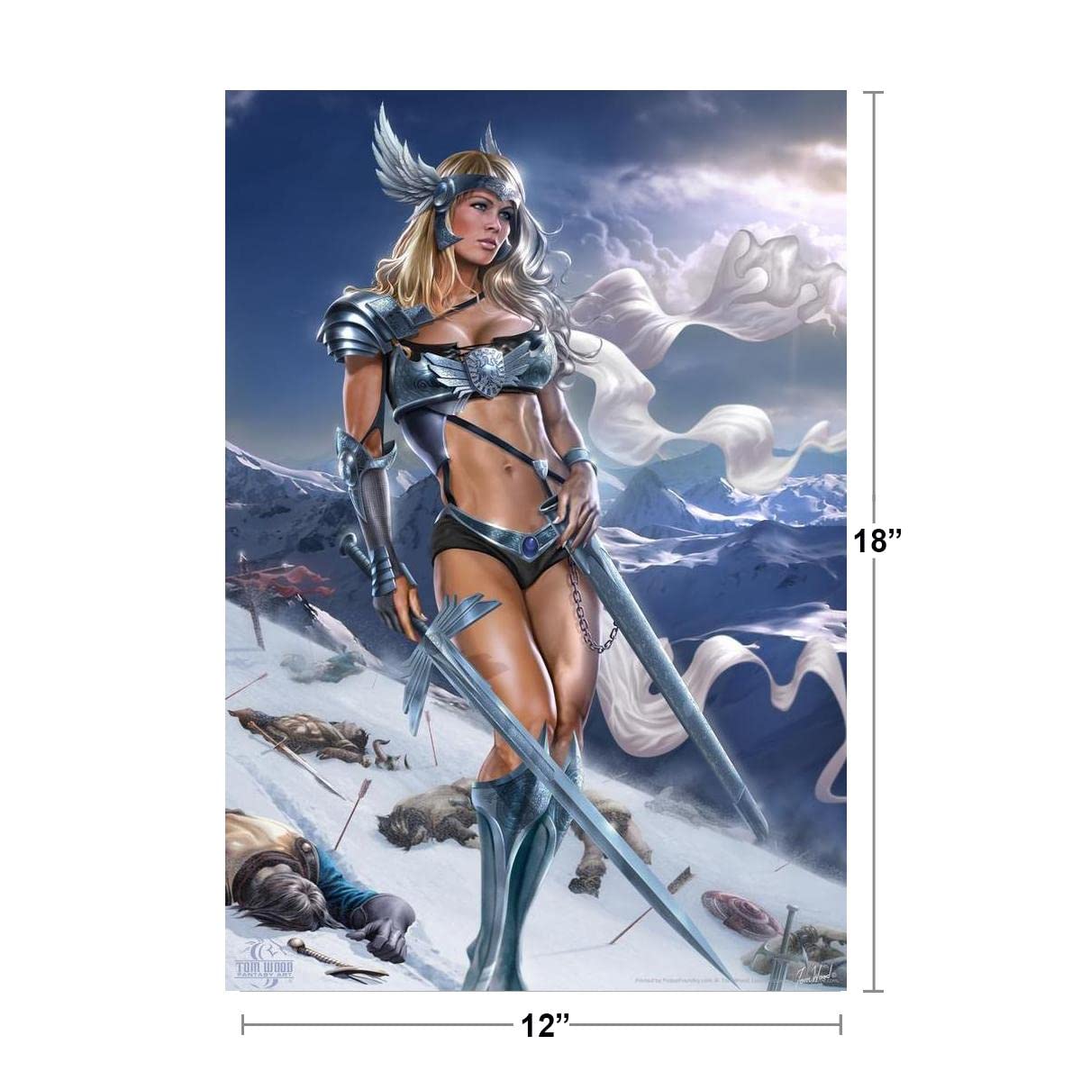 Amazon.co.jp: Valkyrie Warrior Womanトム木製ファンタジーアート