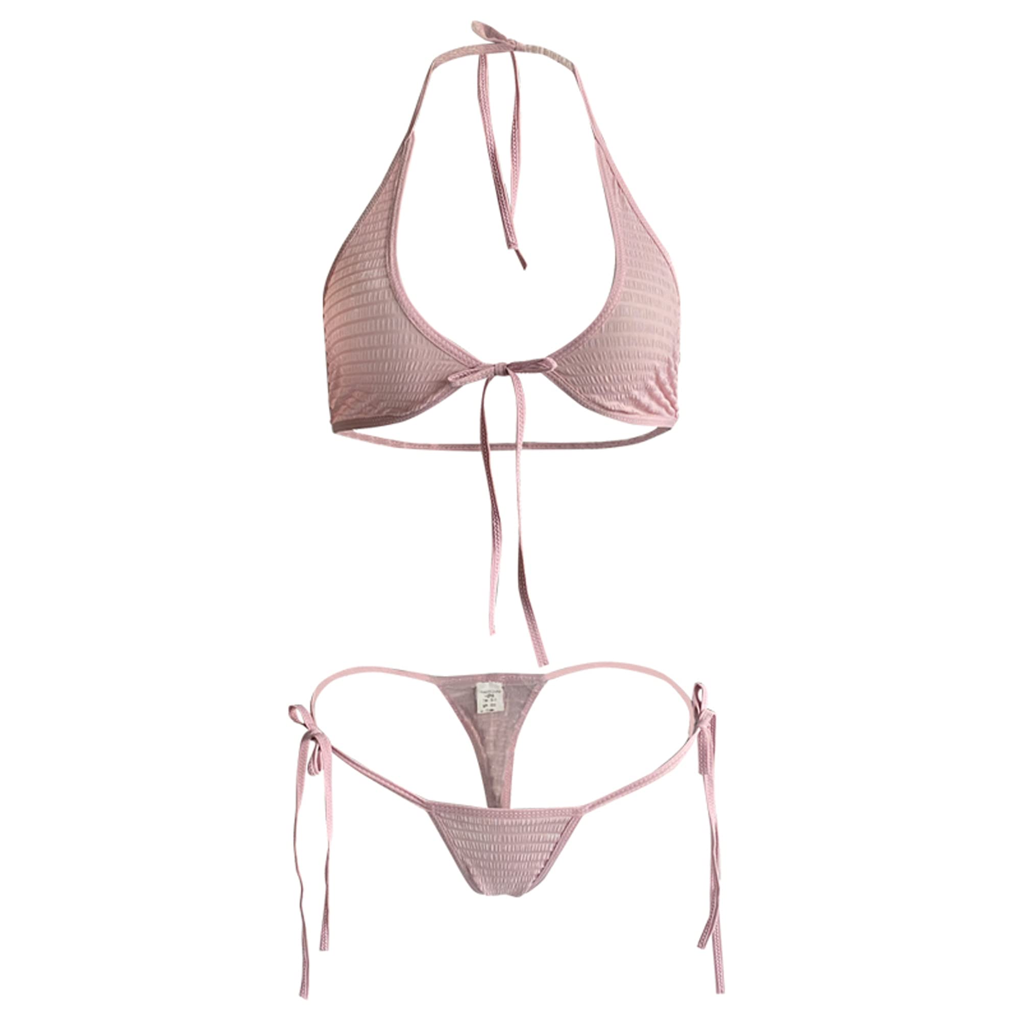 SINGUYUN Sexy Lingerie Set for Women Anime Bikini Cute Maid Outfit Bra Panties Cosplay Japanese Lolita Underwear: 2655lavender