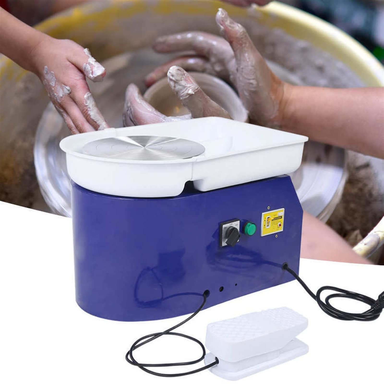 Pottery Wheel Brushless Electric Pottery Wheel Machine 350W 24cm Pottery Forming Machine Pottery Wheel Ceramic Machine for Student and Amateur Which Rotates Smoothly