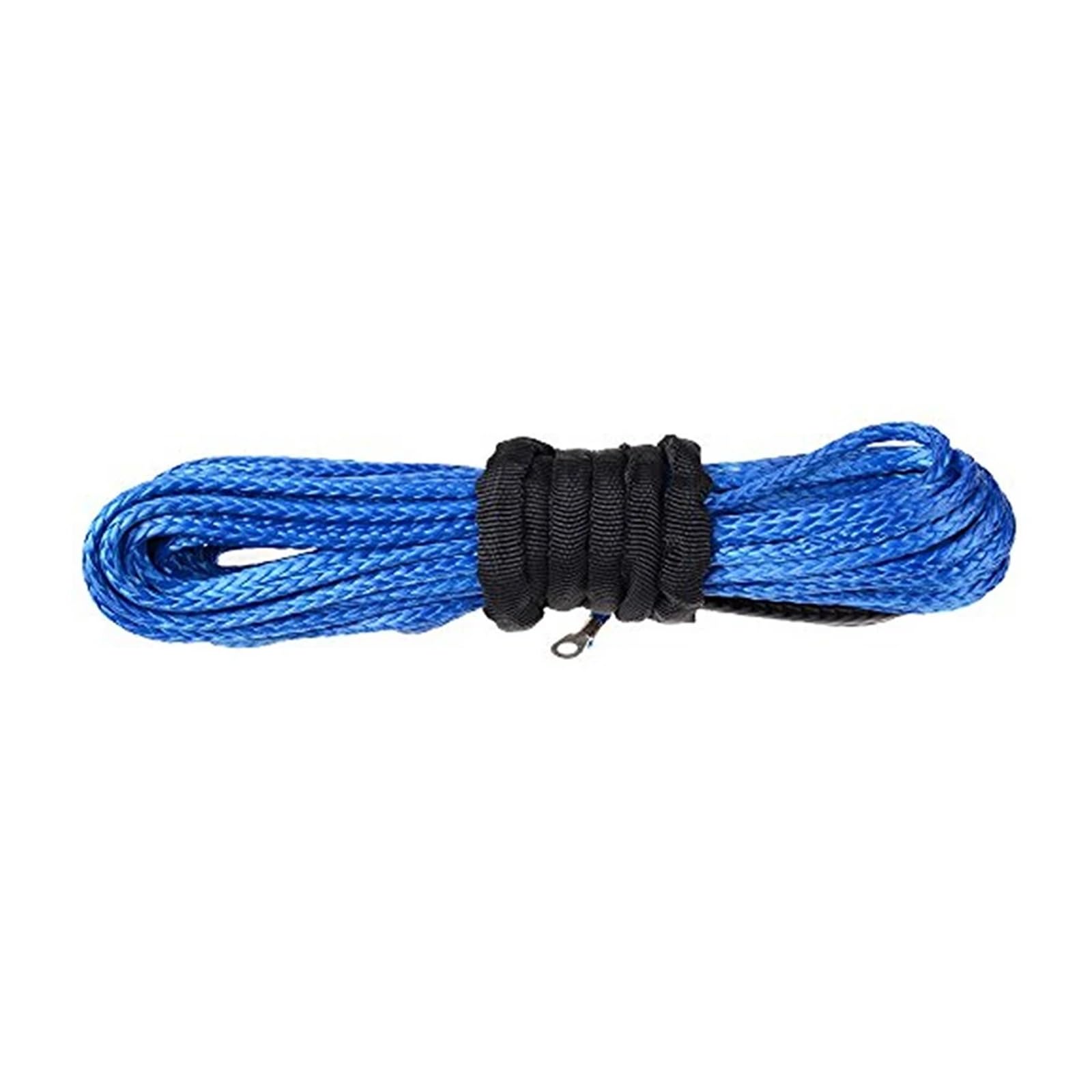 8 mm x 30 m syntetyczna lina do wyciągarek samochodowych, wytrzymała, do pojazdów terenowych ATV UTV Wysoka wytrzymałość(Blue)