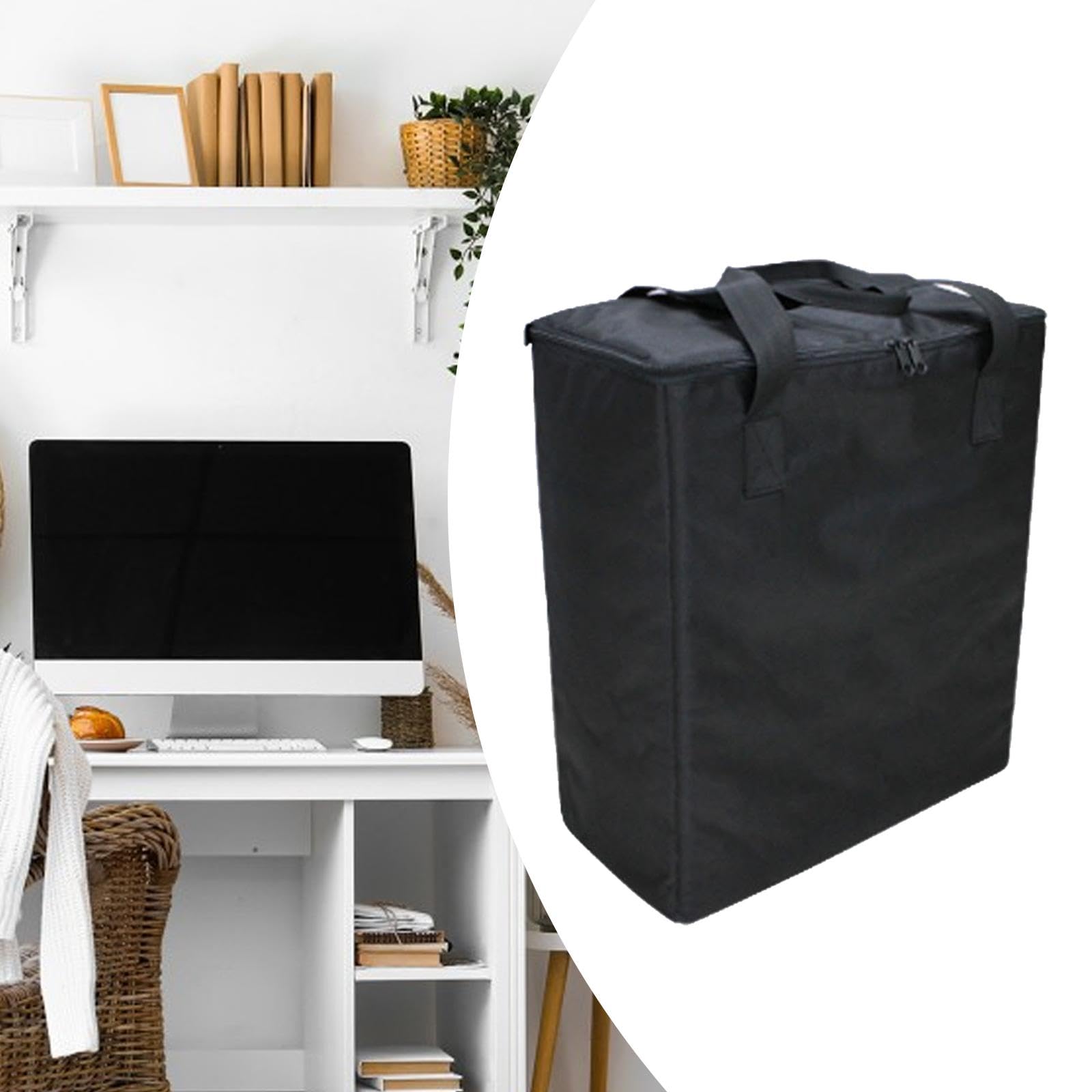 Computer Case Tragetasche Tragetasche Transporttasche Aufbewahrungstasche Aus Oxford Stoff mit Stoßfestem Wasserabweisendem Material für Büro, 19 Inch
