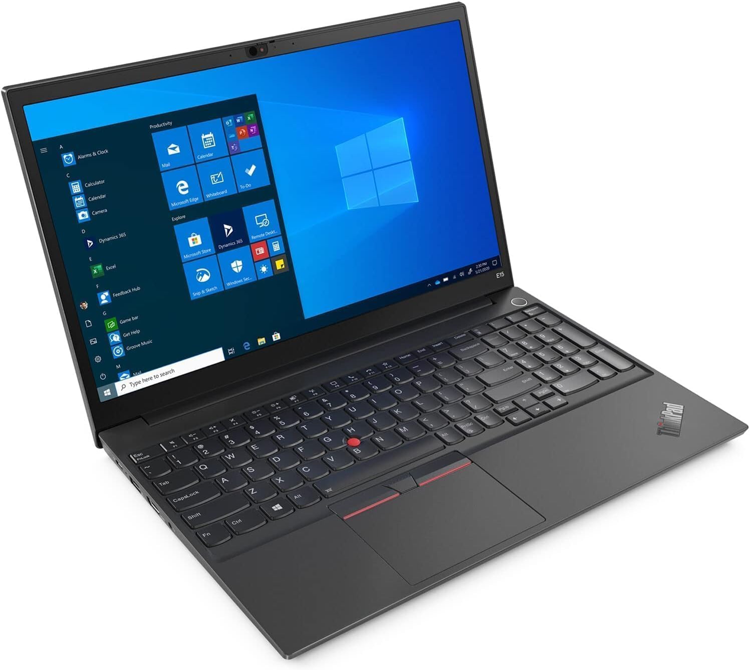 Lenovo Thinkpad E15 Gen 1 Ordenador portátil profesional, 15,6 pulgadas FHD (1920x1080), Intel Core i5-10210U, 16 GB de RAM, SSD de 512 GB, teclado QWERTY japonés, Windows 11 Pro (reacondicionado)