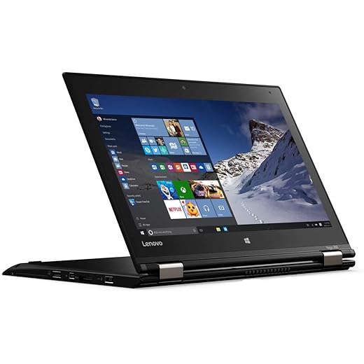 Lenovo Thinkpad yoga 260 2-in-1 12.5" Touchscreen laptop - Intel Dual-core i5-6200U, up to 2.8 GHz, 8GB DDR4, 128GB SSD, Win 10 Pro, silver (Renewed)