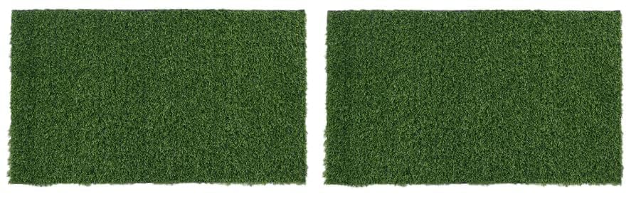 Artificial Floor mat for Shop -Floor Mat for Living Room Bedroom, Office - All Season (45cm X 70cm, 2) Green Color Grass-image-25