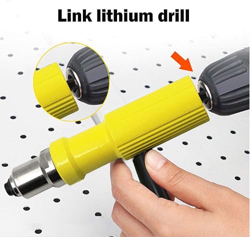 Miniatura 6 de Remache eléctrico 0.094 in-0.189 in remache accesorio tuerca pistola remachadora herramienta adaptador taladro kit inserto mano accesorios de