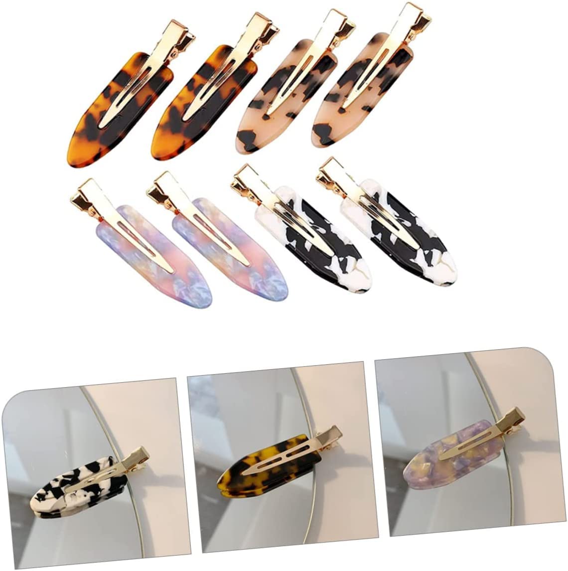 MIFANI Haarnadeln, Haarspangen for Frauen, 32 Stück Zubehör, Entenclip, Bill Hair Bend, Flache Styling-Clips, Damen, Alligator, Make-up, Mädchen, Haarspangen, Haarnadeln