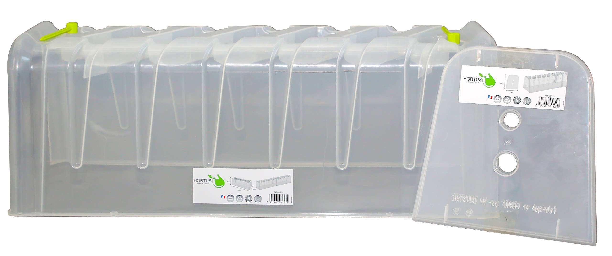 Lot de 3 Tunnels Modulo 30 (78x29x28cm) + 2 piquets Inclus par Tunnel + 1 Jeu de 2 Embouts