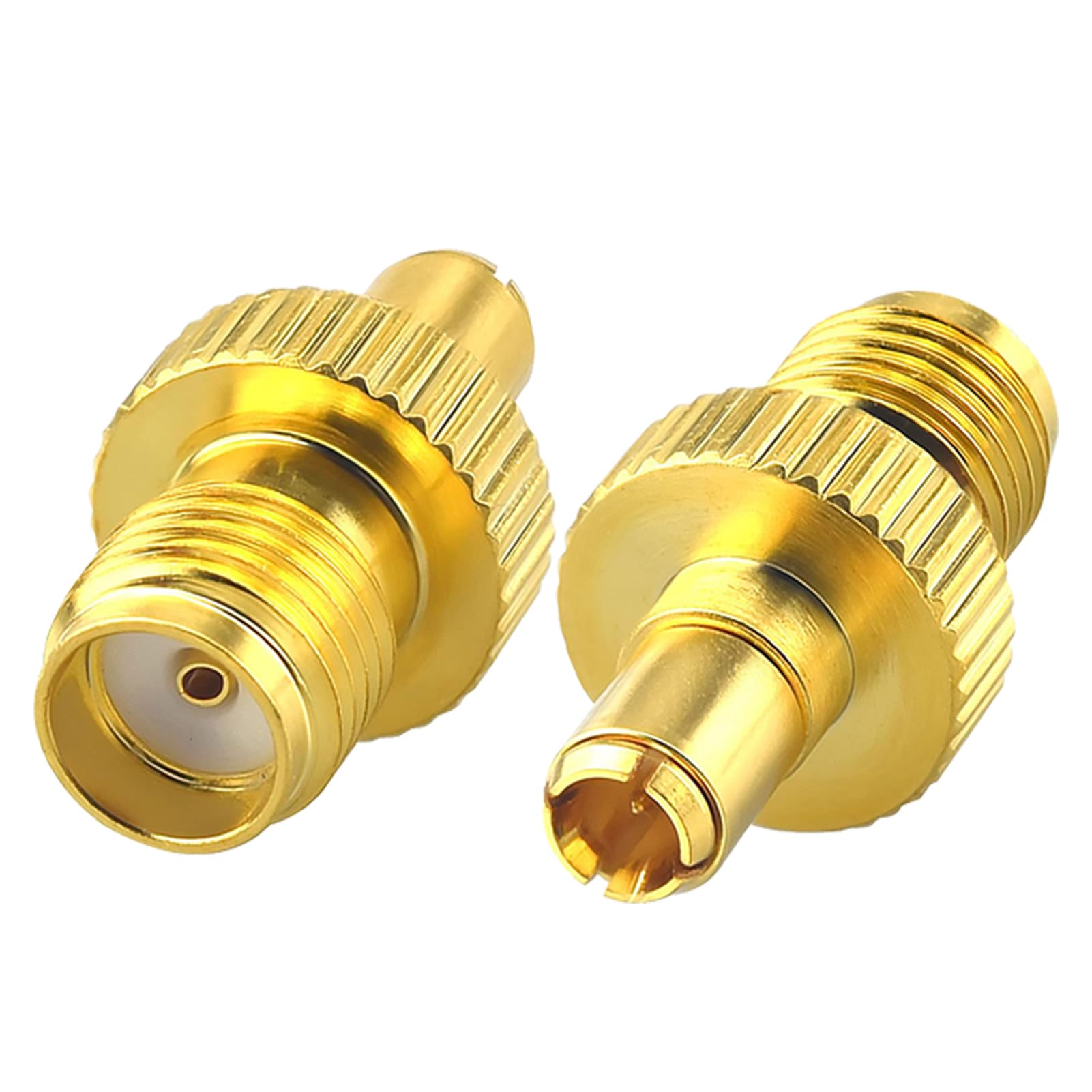 Pack of 2 TS9 to SMA Antenna Adapters, TS9 Male to SMA Female RF Coaxial Connector Compatible with 5G Routers & High-Gain Antennas LTE Antenna Hsdpa Huawei Network UMTS Mobile Broadband Gold-Plated