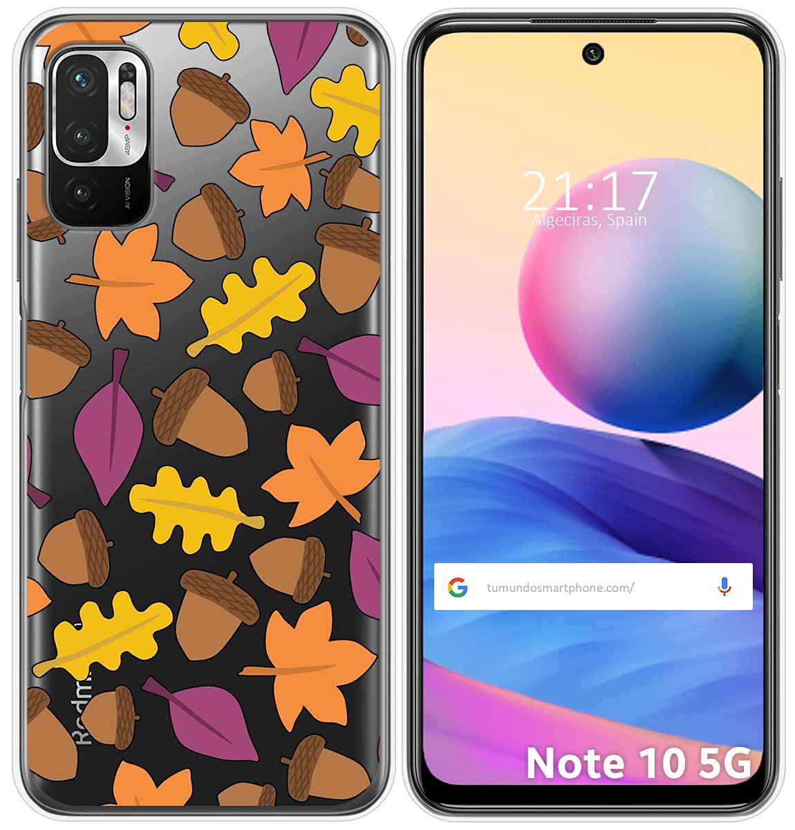 Cover Trasparente Per Xiaomi Redmi Note 10 5G / Poco M3 Pro Con Fantasia Giungla - Stampa Resistente UV