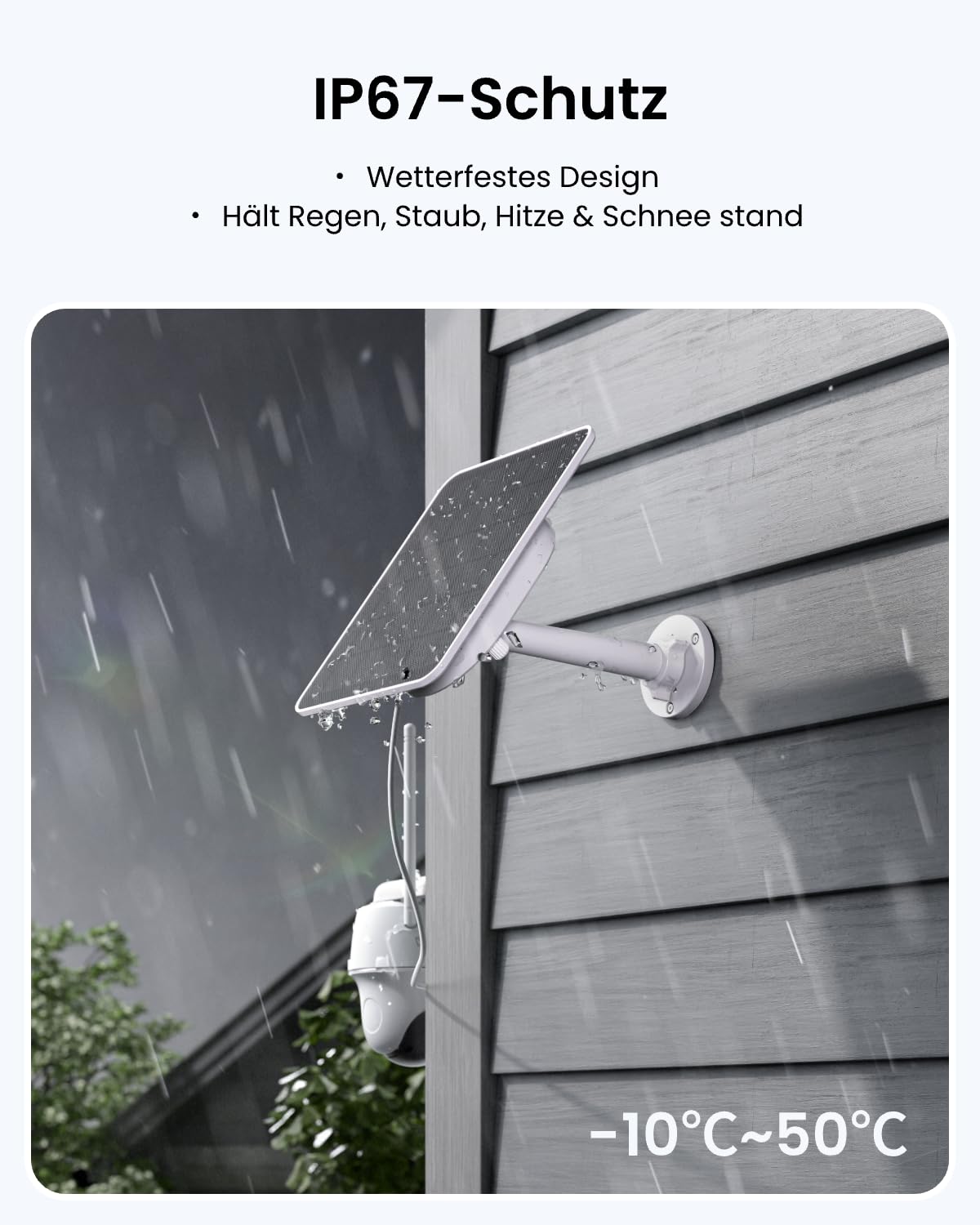 Reolink Solarpanel 2S 6W Solarladegerät mit 5900mAh Akku IP67 Wasserdicht für Akkukameras