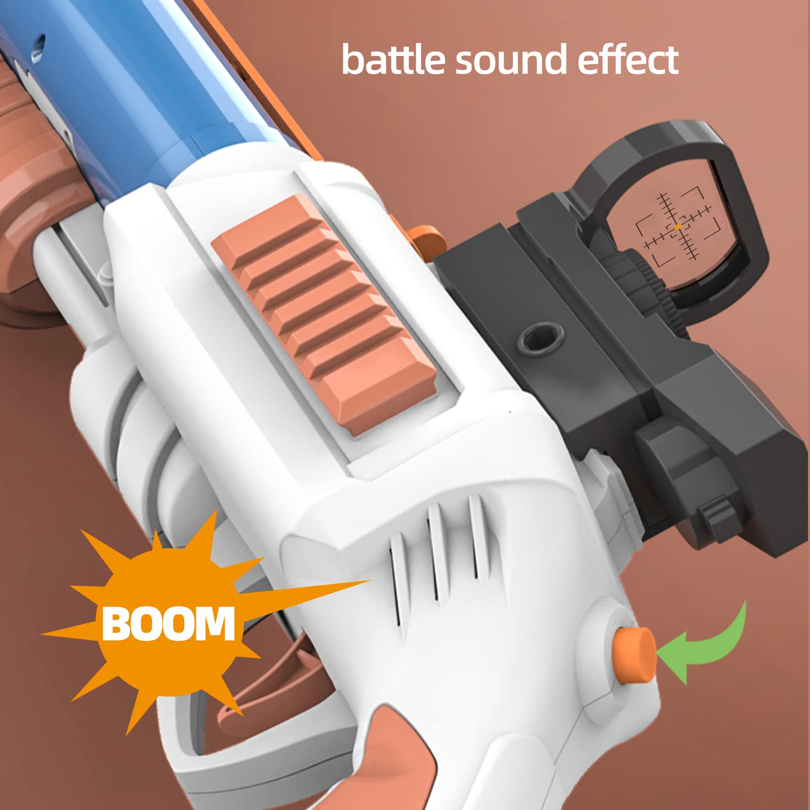 Buy Tovol Zerky Foam Grenade Blaster with Sound Double Barrel Toy Shotgun with 8 Darts Online at