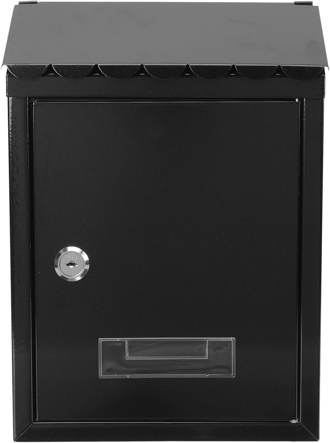 Lockable Wall-Mount Mailbox Metal Vintage Letter Box with Key, Outdoor Weatherproof Iron Post Box for Home Garden Use