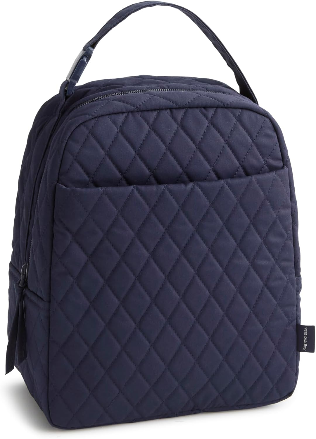 Premium Cotton Large Lunch Bag, Peacoat, One Size