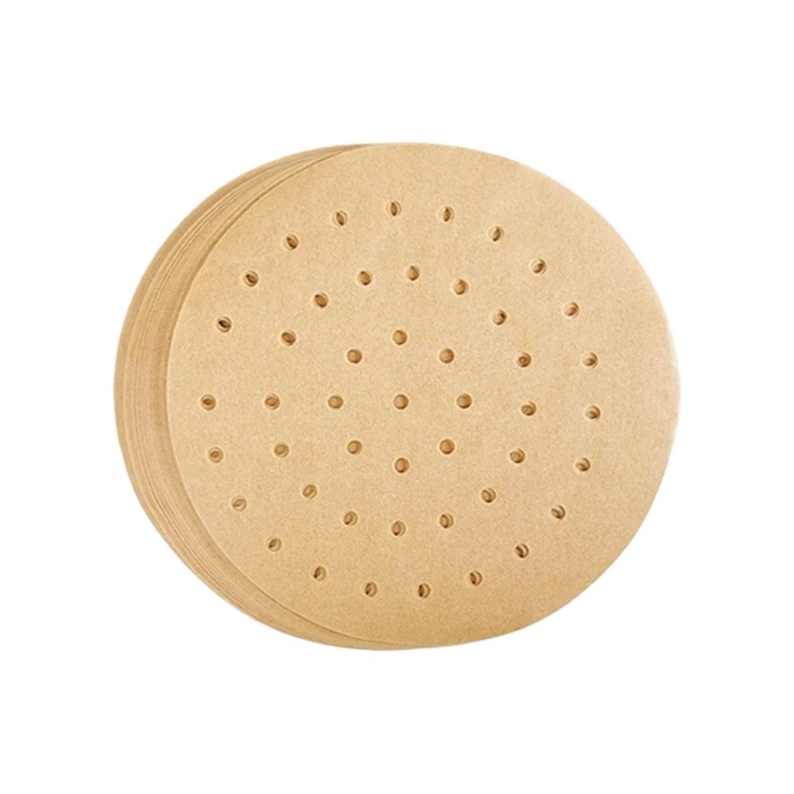 Genérico 100 Piezas de Papel de Silicona de Doble Cara Redondo/Cuadrado for Parrilla de Horno, Papel Antiadherente, tapete for Hornear Pasteles a Prueba de Aceite(Round 100pcs L)