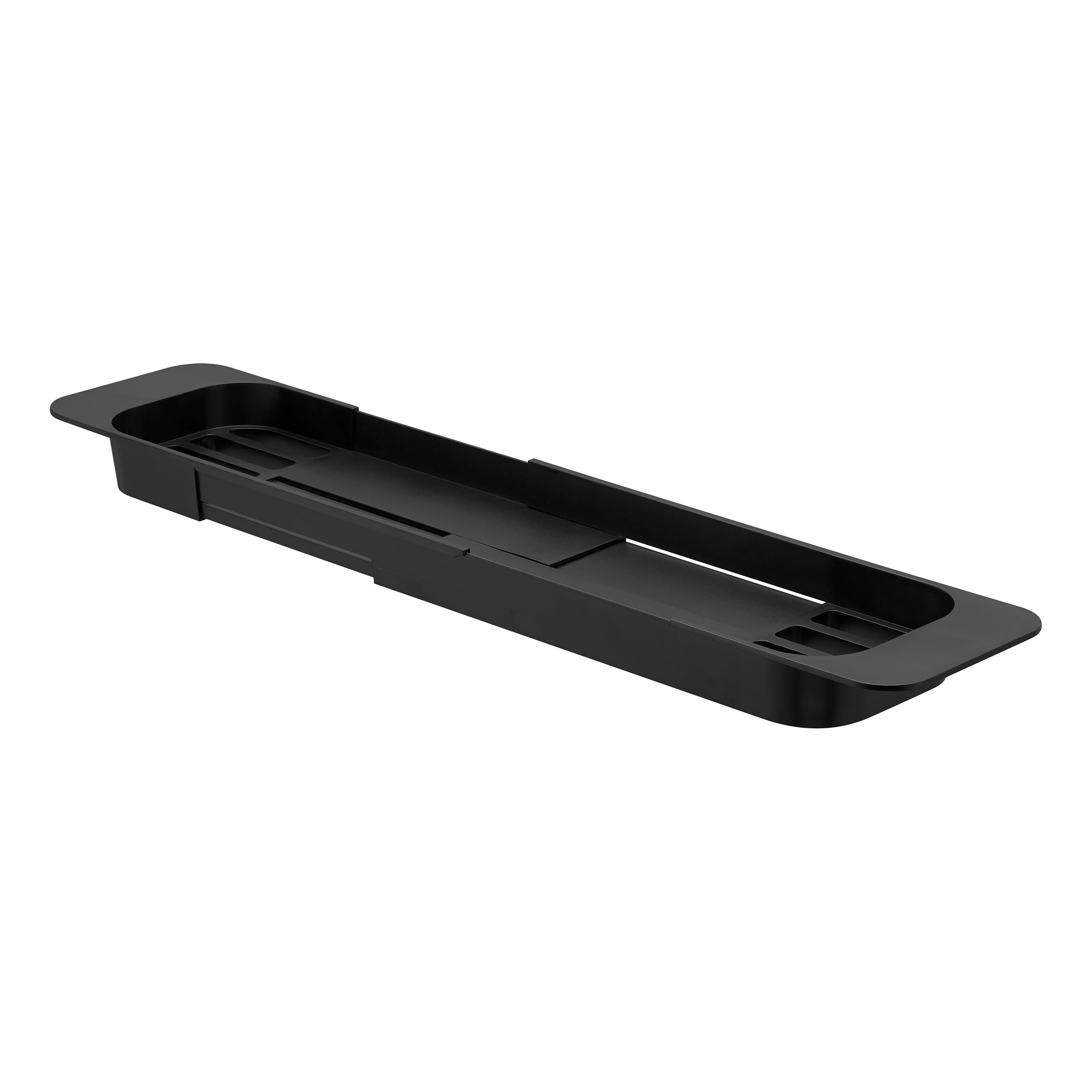 YAMAZAKI Tower Plateau de Baignoire Extensible BK, Résine ABS, Noir, Taille Unique