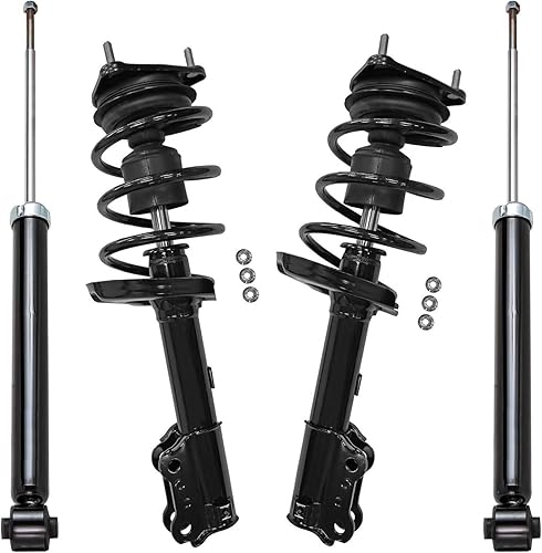 Miniatura 151 de Detroit Axle - Amortiguadores para BMW 328i 325i 128i 135i 335i 330i 335d 335is (sin Sport Susp.) 2 puntales delanteros completos con muelle