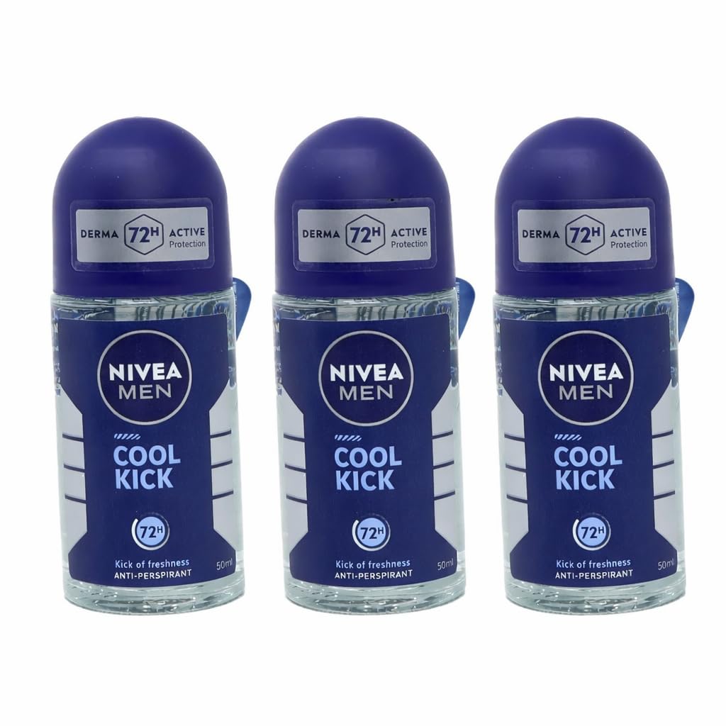 NIVEA Desodorante masculino Cool Kick antitranspirante Roll-On de