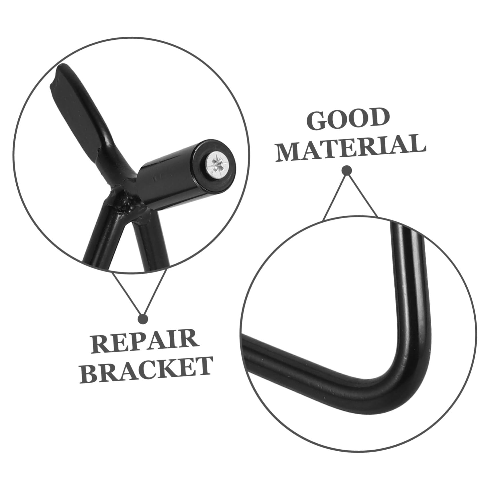Béquille de Moto Triangle en Fer Noir pour Remplacement