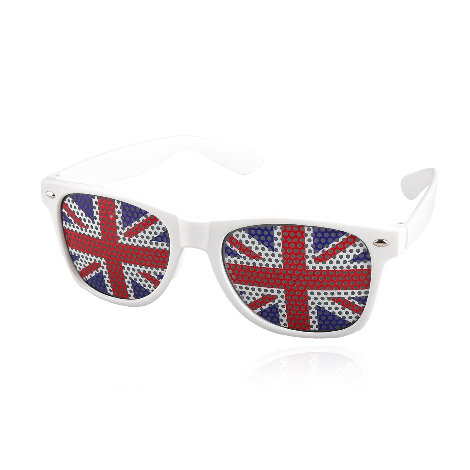 Hopzab Union Jack Novelty Sunglasses, Lightweight British Flag Party Accessory, Comfortable Wear for Celebrations