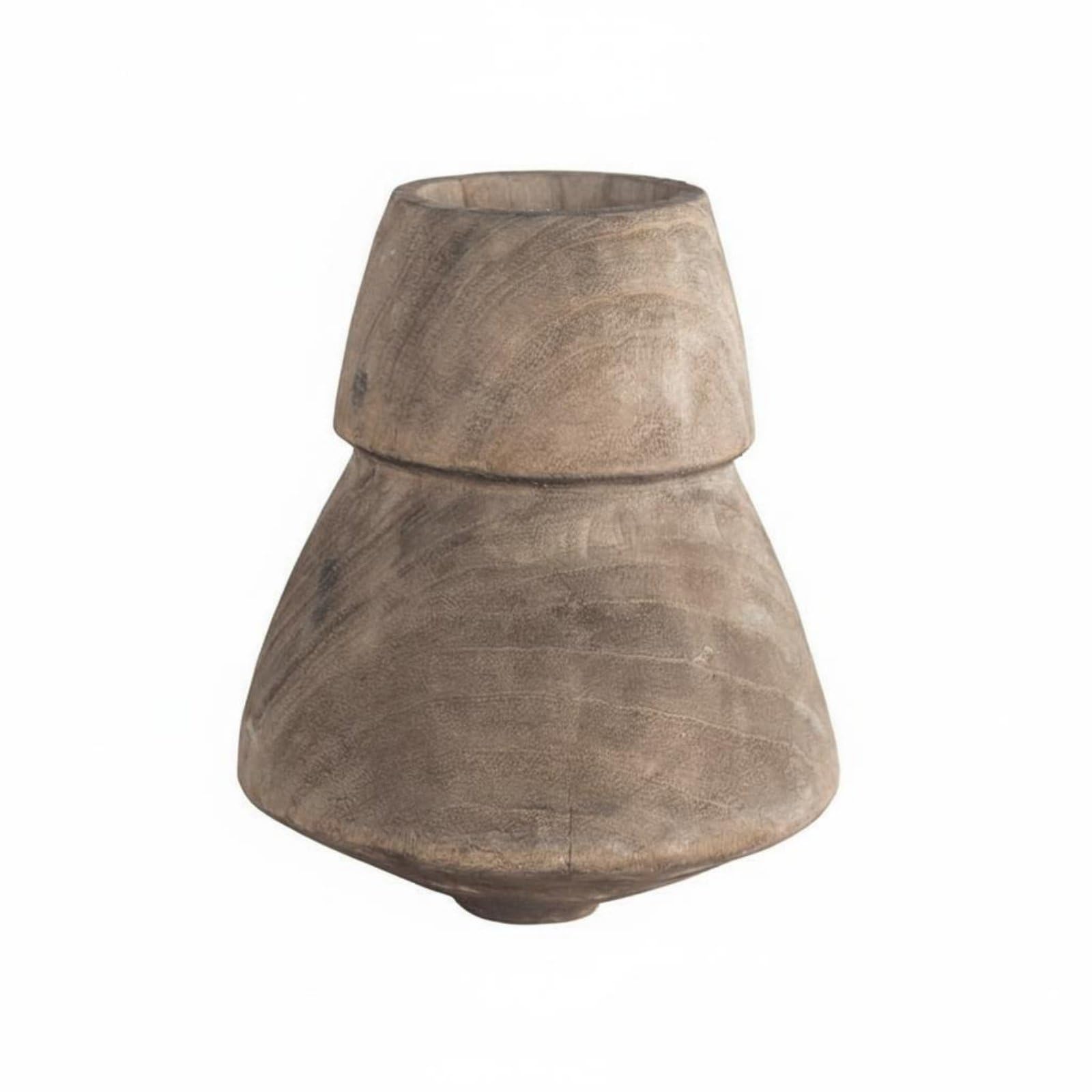 Dekorative Vase Holzvase Blumenvase Tischvase – Minimalistische Silhouette mit Retro-Charme Und Sichtbaren Ästen Und Narben für Wohnzimmer Hotel Homestay Fotografie, Color to 1