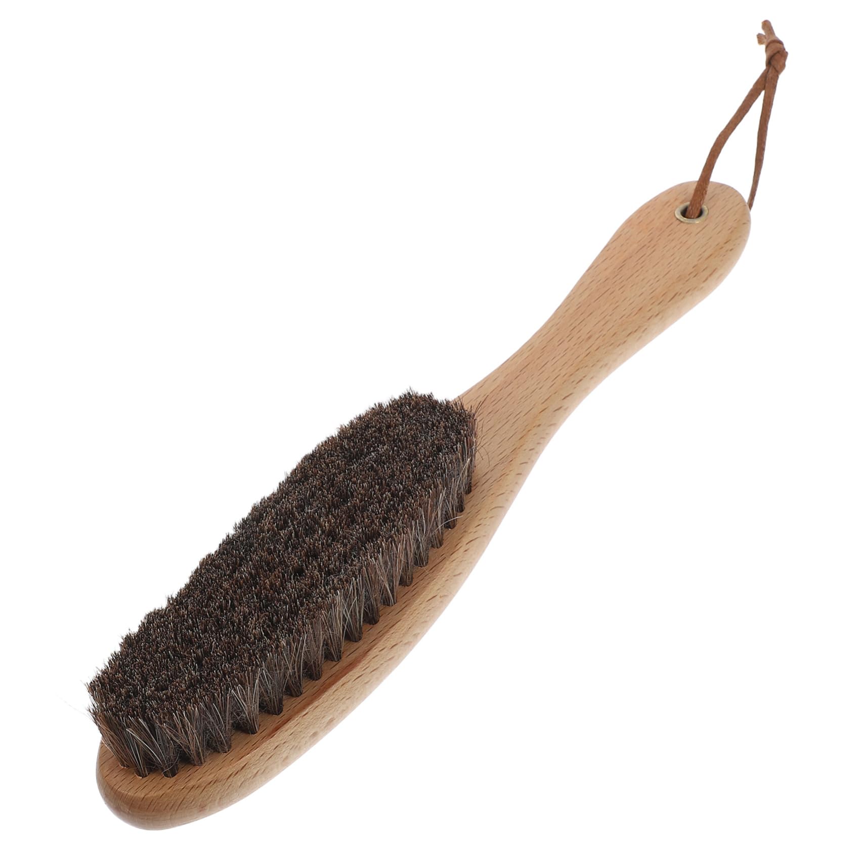 FONDOTIN Horsehair Lint Brush Gentle Cleaning for Horses Pet Hair Removal Car Mat Jacket Shoes