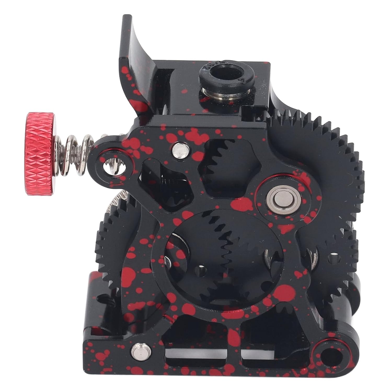 Dual Gear Extruder All Metal Hardened Steel Reduction Gear 3D Printer Extruder for PLA ABS PETG TPU PP PC Nylon PEEK PEI, 9.55:1 Gear Ratio, 1.75mm Filament Compatible