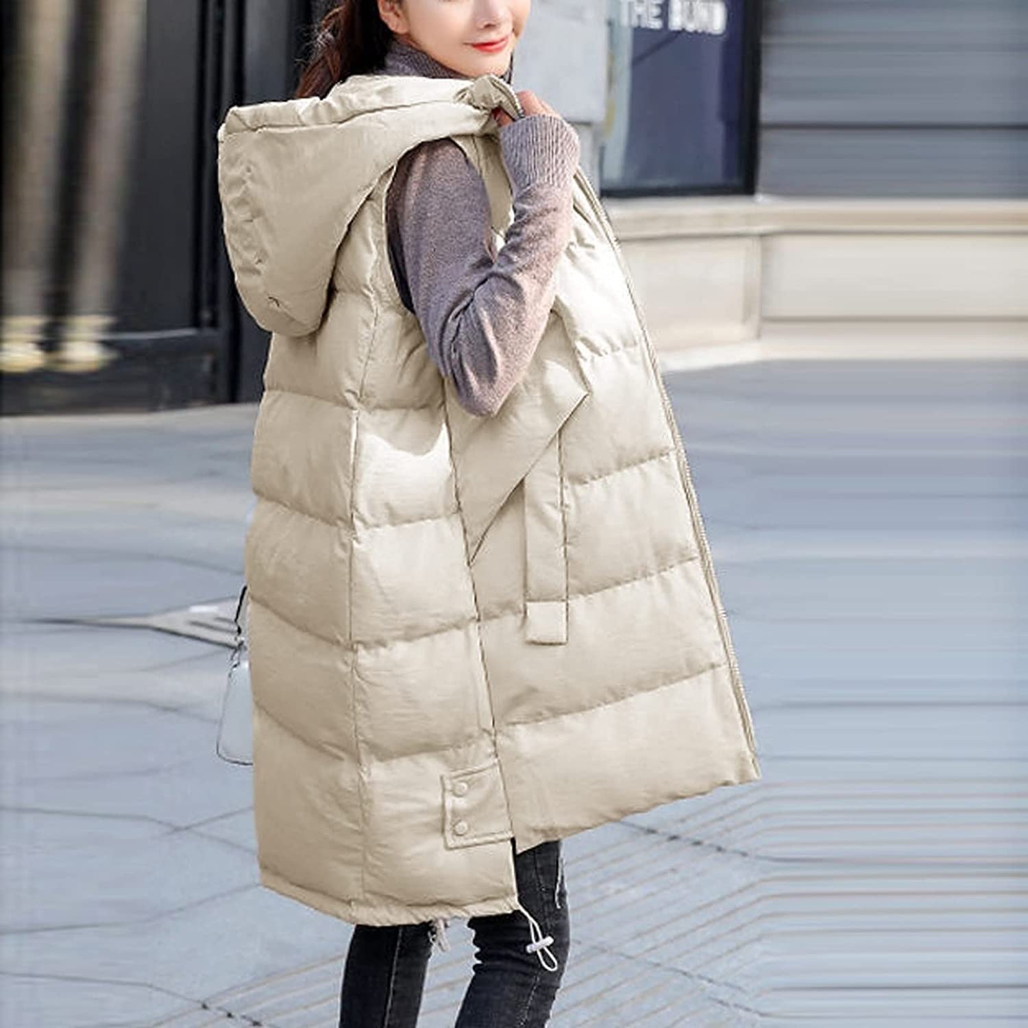 PRIDE プライド ロング ダウンベスト 38 レディース ライトベージュ PRIDE プライド ロング ダウンベスト 38 レディース ライト