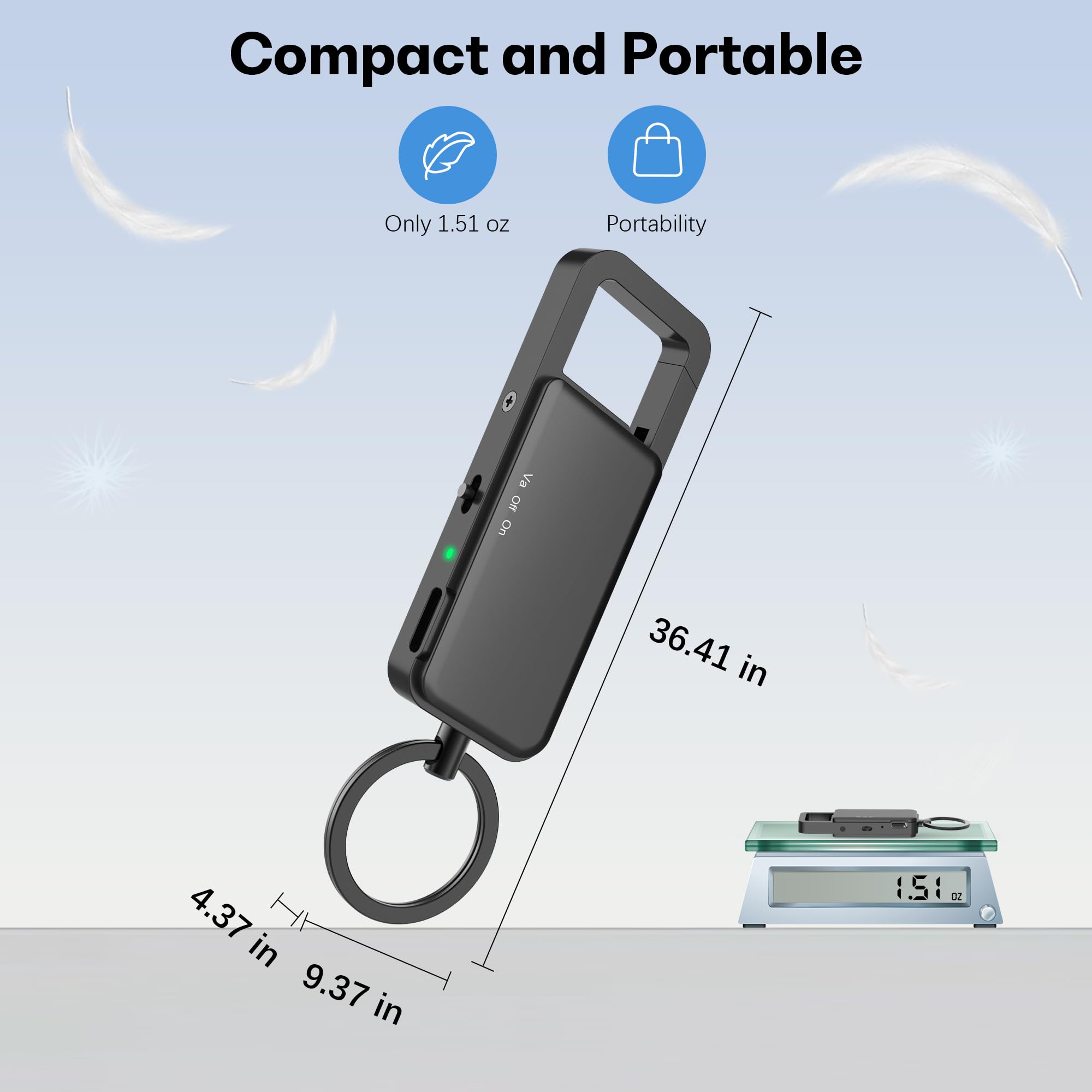 128GB Digitales Diktiergerät - 9000 Stunden Speicher, 24-Stunden-Akku, Intelligente Rauschunterdrückung, USB-C Voice Activated Audio Recorder für Meetings, Vorträge, Interviews