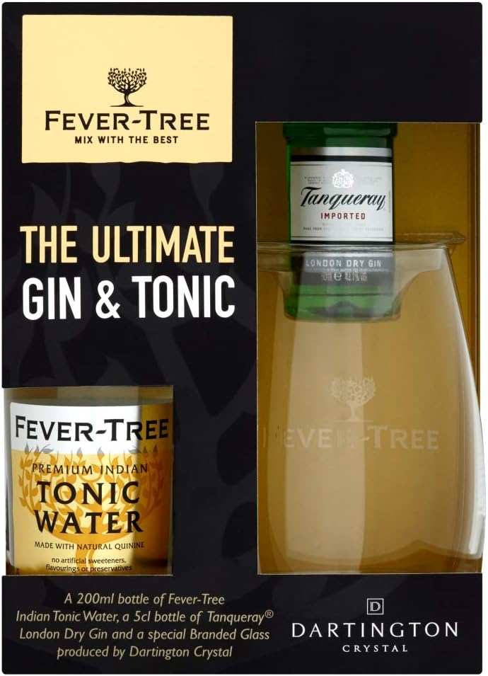 Fever Tree Tanqueray The Ultimate Gin & Tonic With Glass, 4.17cl