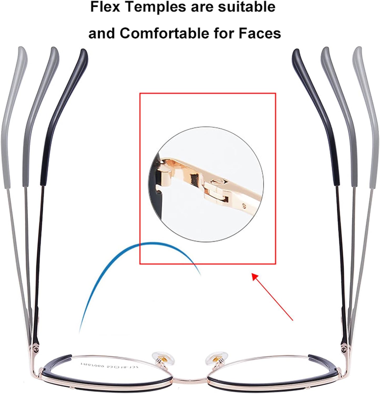 Cat Eye Blue Light Blocking Glasses Women TR90 Lightweight Computer Eyeglasses Anti blue-ray Eyewear - Image 4