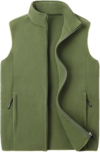 Mens Soft Shell Outdoor Fishing Sleeveless Fleece Vest Windproof Soft Shell Vest