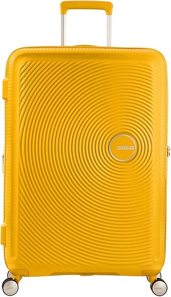 American Tourister Soundbox - Spinner S Expandible Maleta de Cabina, 55 cm, 35.5/41 L, Amarillo (Golden Yellow)