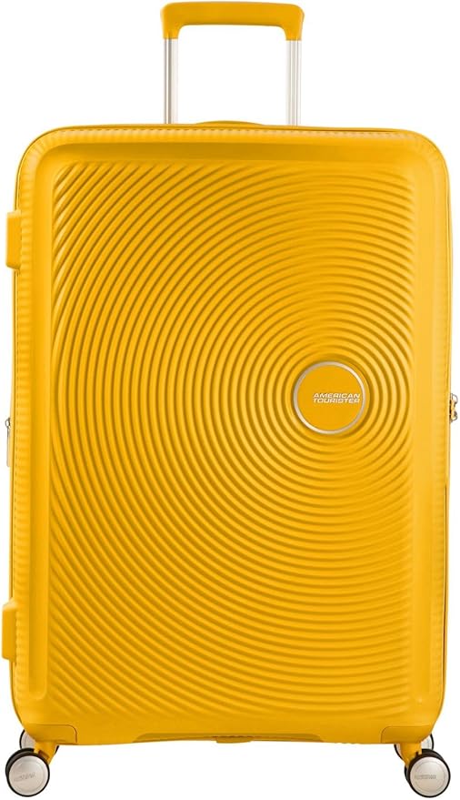 American Tourister Soundbox - Spinner S Expandible Maleta de Cabina, 55 cm, 35.5/41 L, Amarillo (Golden Yellow) oferta Amazon