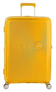 American Tourister Soundbox - Spinner S Expandible Maleta de Cabina, 55 cm, 35.5/41 L, Amarillo (Golden Yellow) - Oferta -45%