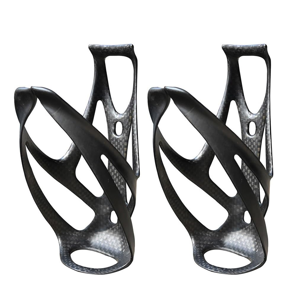 YATINGZHANG Bike Bottle Holder 3K/UD Carbon Fiber Road Bike Bicycle Reliable Cycling MTB Drink Water Bottle Holder Cage Rack Accessories(UD matte 2PCS)