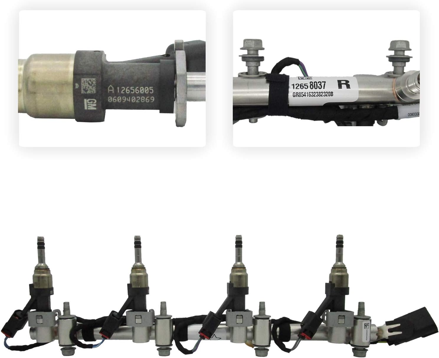 New OEM 12685360 Fuel Injection Assembly Fuel Rail Harness Fuel Injectors Right Side 5.3L 6.2L V8