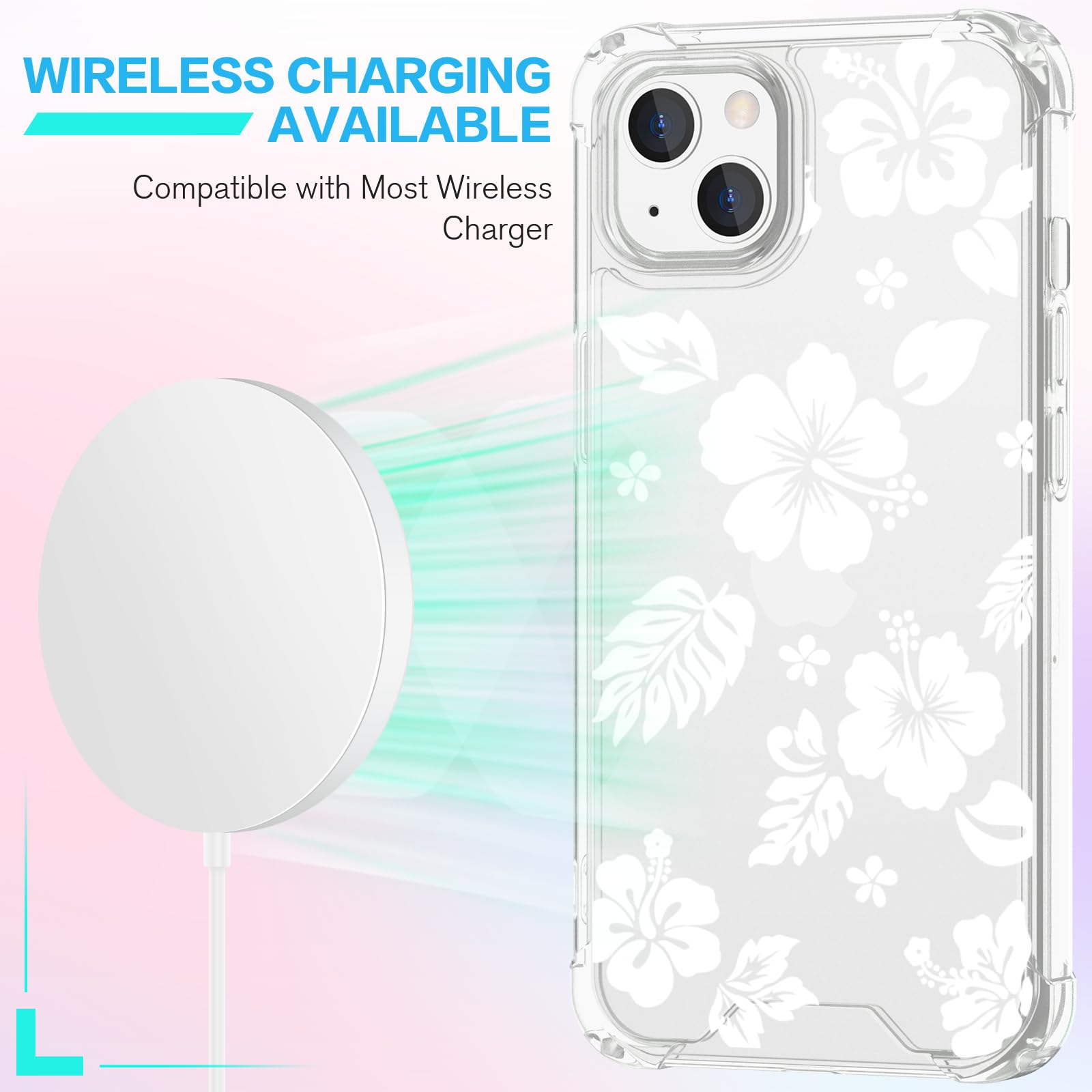 Casely IPhone 16 Pro Compatible With MagSafe Hibiscus Blooms | Hawaiian Floral Case Floral Bold MagSafe