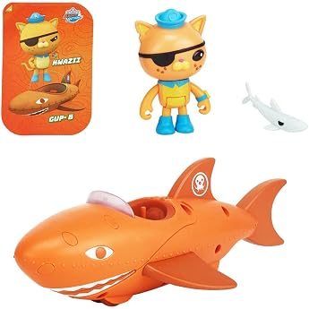 Octonauts 61106 Above & Beyond Deluxe Toy Vehicle & Figure Kwazii & Gup B Adventure Pack Recreate Missions 4-Piece Set