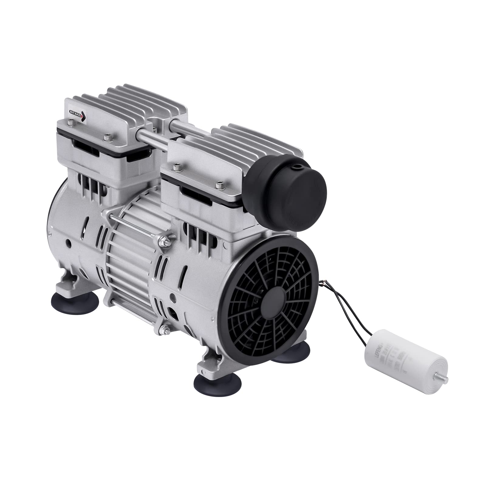 Pompa a vuoto senza olio 500 W, Industriale Laboratorio Pompa Vuoto 1440 giri/min, Protezione da surriscaldamento, Basso Rumore, Pompa a pressione Oil Senza Olio