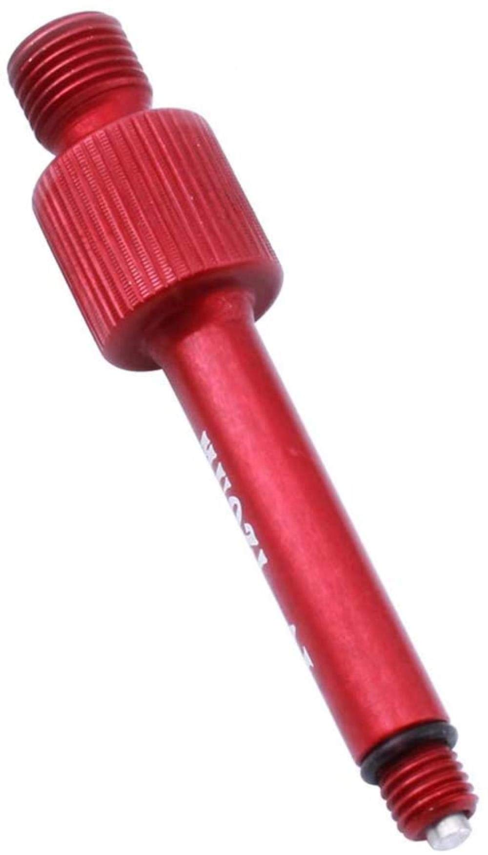 Solidny stop aluminium wydłużony tylny bukłak amortyzator pompka rowerowa zestaw dyszy do rowerów górskich wyścigowych (czerwony) trwały